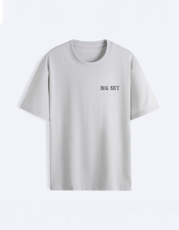 BIG SKY Logo Printed T-Shirt FSTS098 – Light Gray