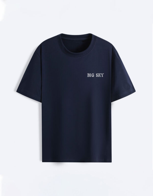 BIG SKY Logo Printed T-Shirt FSTS026 – Stone Blue