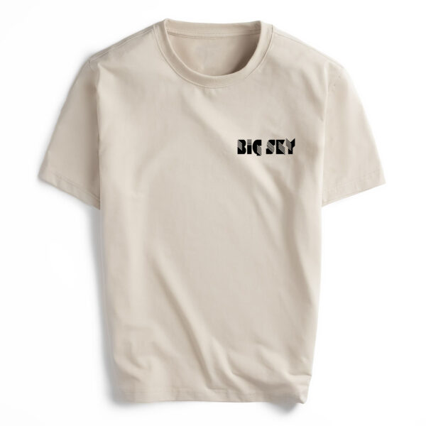 BIG SKY Large Textured Logo Printed T-Shirt FSTS016