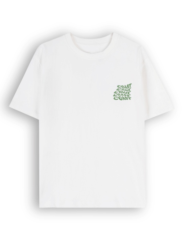 T-Shirt with COAST Chest Logo FSTS009 – White